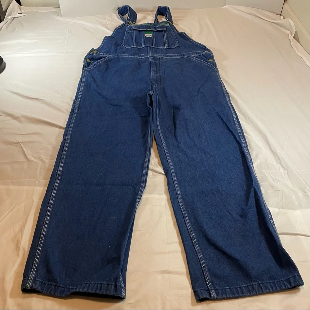 Liberty Mens Denim Bib Overalls Blue Cotton Workwear‎ 40x30 14006SW9